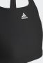Adidas Perfor ce crop bikini zwart wit Gerecycled polyamide Logo 104 - Thumbnail 3