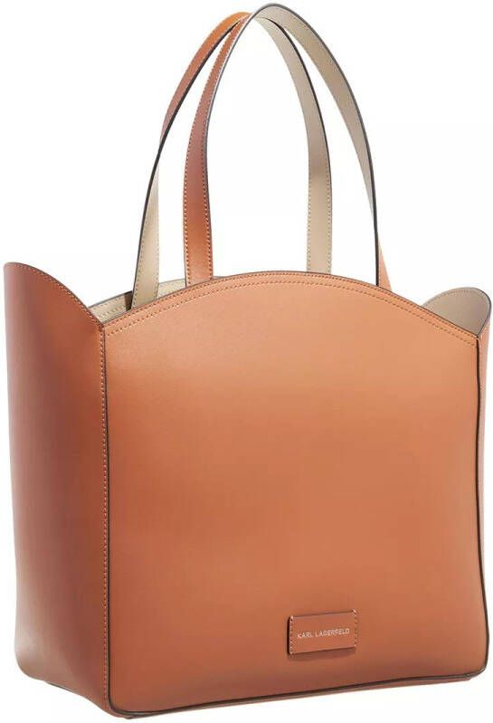 Karl Lagerfeld Totes Circle Large Tote Perforated in cognac