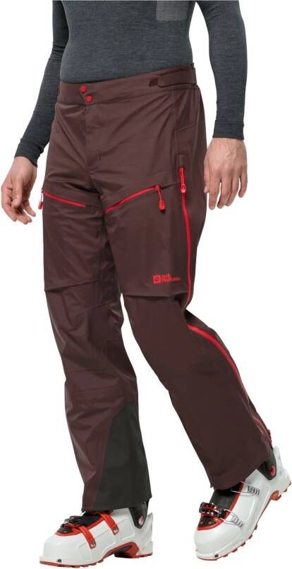 Jack Wolfskin Alpspitze Pro 3L Pants Men Hardshell Skitouren-Hose Mit Recco Ortungssystem 52 red earth red earth