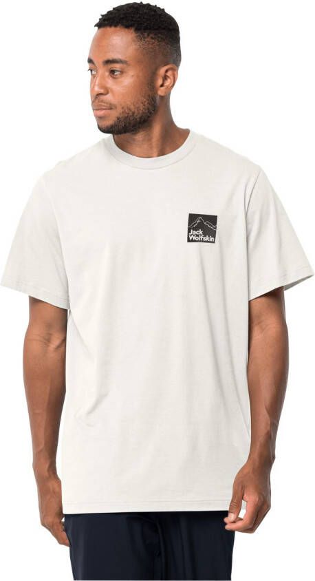 Jack Wolfskin Gipfelzone T-Shirt Men Heren T-shirt van biologisch katoen L geel egret
