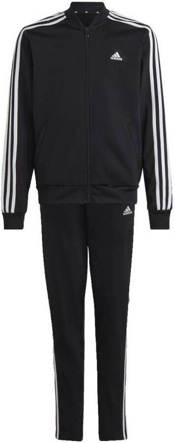 Adidas Sportswear trainingspak zwart Polyester Opstaande kraag 140
