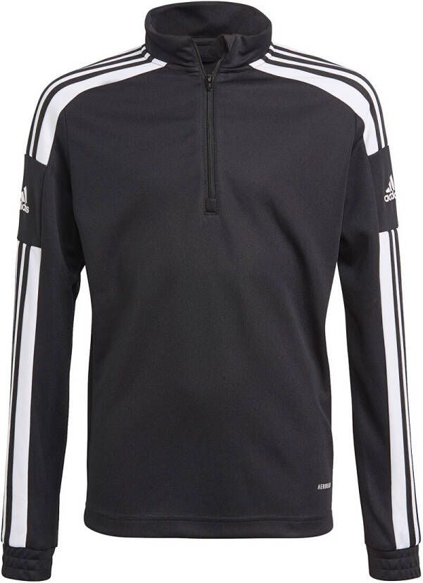 Adidas Perfor ce Squadra 21 voetbalsweater zwart wit Sportsweater Polyester Opstaande kraag 152