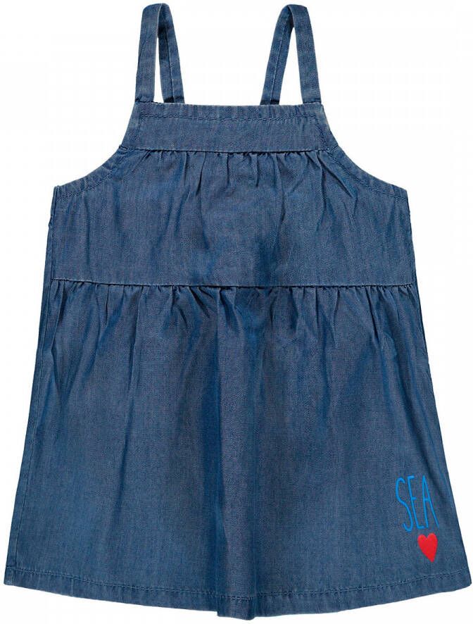 KANZ baby jurk blauw Meisjes Lyocell Vierkante hals Effen 62