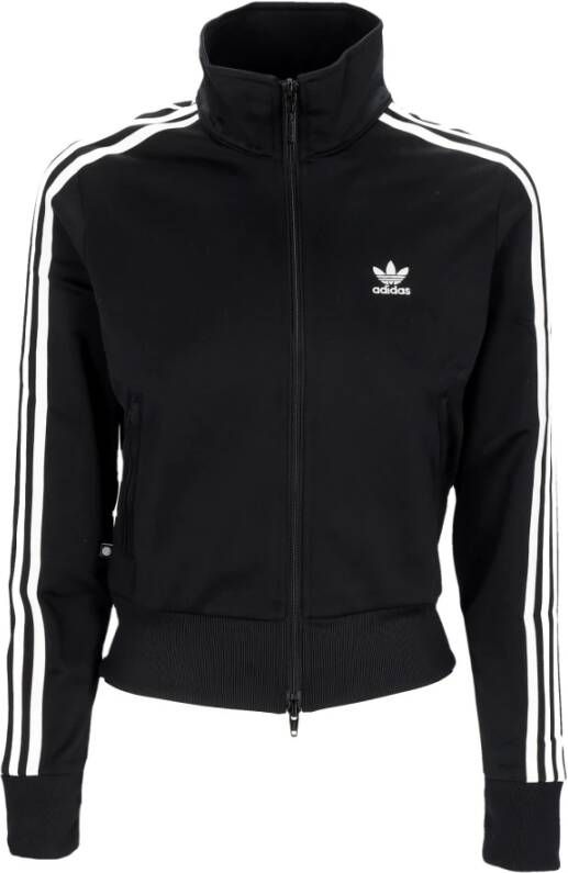 Adidas Stijlvolle Sweatshirt met Rits Zwart Dames