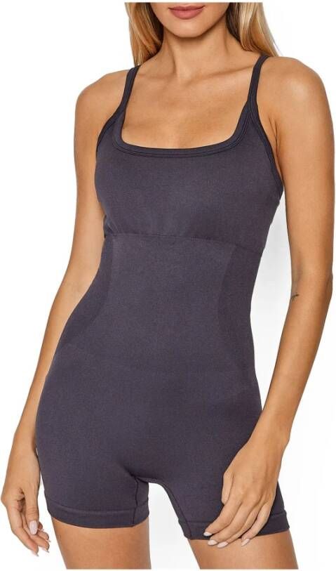 Guess Sporty Stretch Playsuit Gray Dames