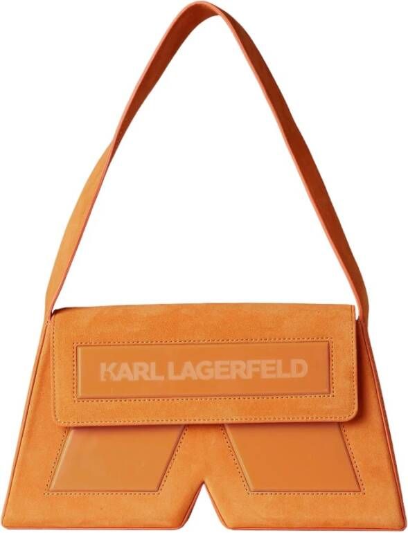 Karl Lagerfeld Hobo bags Essential Shoulderbag in oranje