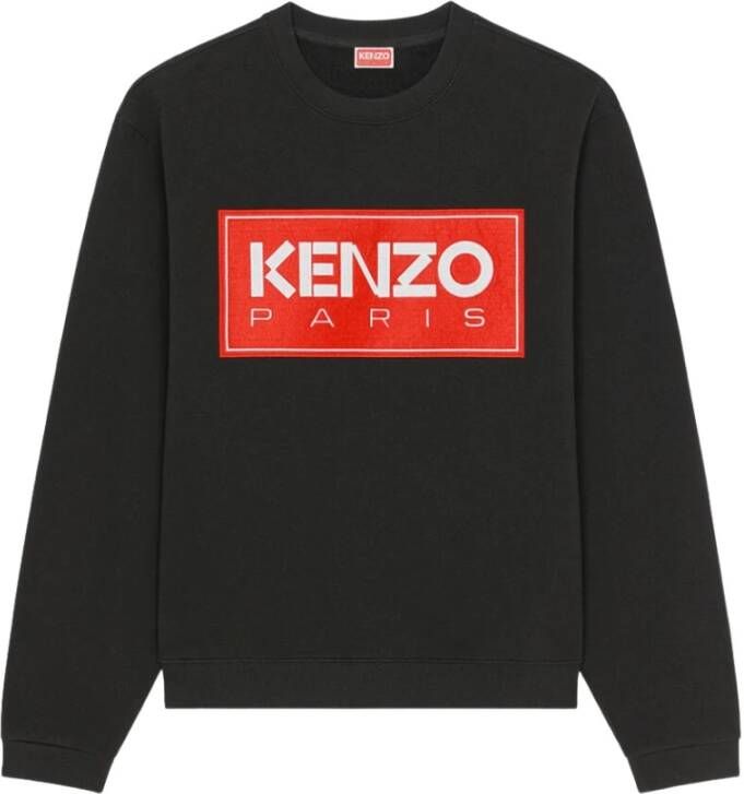 Kenzo Vintage-geïnspireerde Crew Neck Sweatshirt Zwart Heren