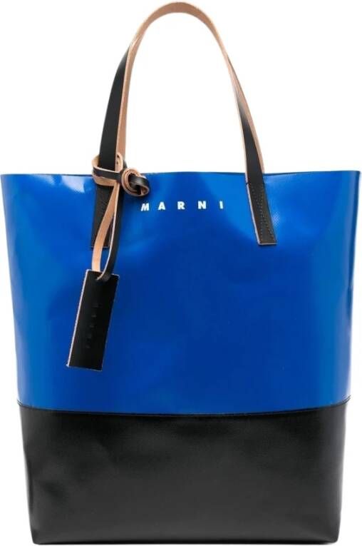 Marni Tote Bag Stijlvol en ruim winkel-essentieel Blauw Heren