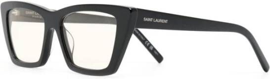 Saint Laurent Zwart Lichtgeel Zonnebril SL 276 Mica Black Dames