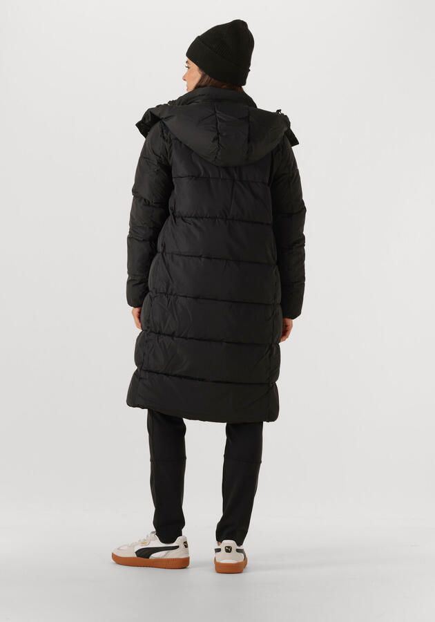 Calvin Klein Jeans Gewatteerde lange jas met logo en capuchon