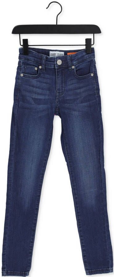 Cars skinny jeans Eliza dark used Blauw Meisjes Stretchdenim Effen 140