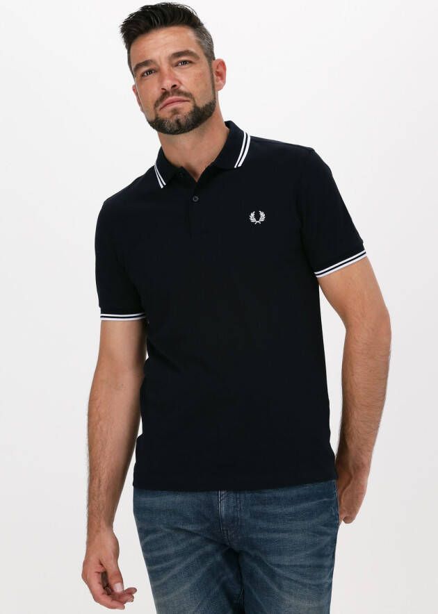 FRED PERRY Heren Polo's & T-shirts Twin Tipped Shirt Donkerblauw