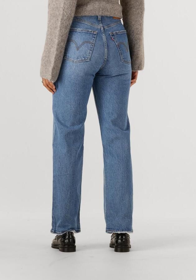 Levi's high waist straight leg jeans Ribcage medium blue denim