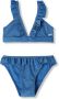 Shiwi triangel bikini Bella met lurex en ruches blauw Meisjes Polyamide 122 128 - Thumbnail 1