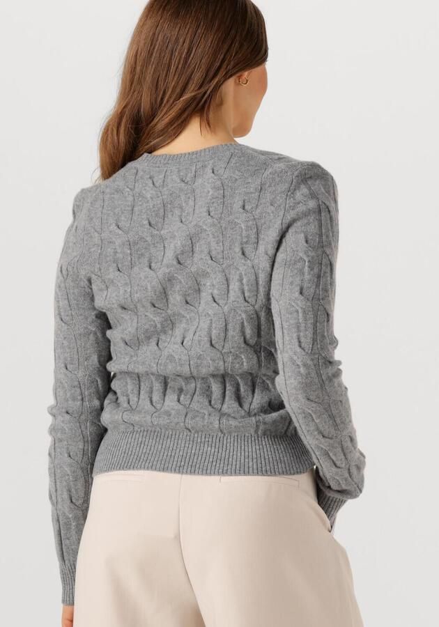 Tommy Hilfiger Vest SOFT WOOL CABLE C-NK LS CARDIGAN met kabelpatroon van zuivere wol