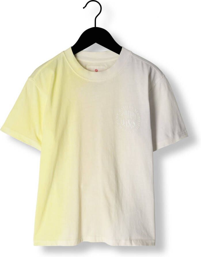 VINGINO T-shirt JOP licht neon geel lila Jongens Katoen Ronde hals Meerkleurig 140