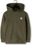VINGINO hoodie army groen Sweater Effen 104 | Sweater van - Thumbnail 1