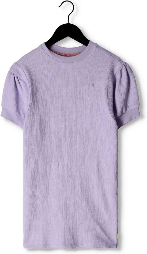 VINGINO T-shirtjurk PIXIE met textuur lila Paars Meisjes Stretchkatoen Ronde hals 116