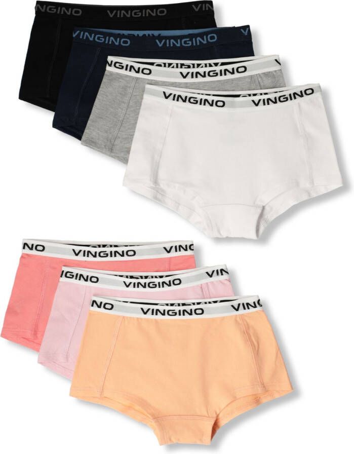 VINGINO shorts set van 7 roze multicolor Slip Meisjes Stretchkatoen Effen 110 116