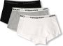 VINGINO shorts- set van 3 grijs melange zwart wit Slip Meisjes Stretchkatoen 110 116 - Thumbnail 1
