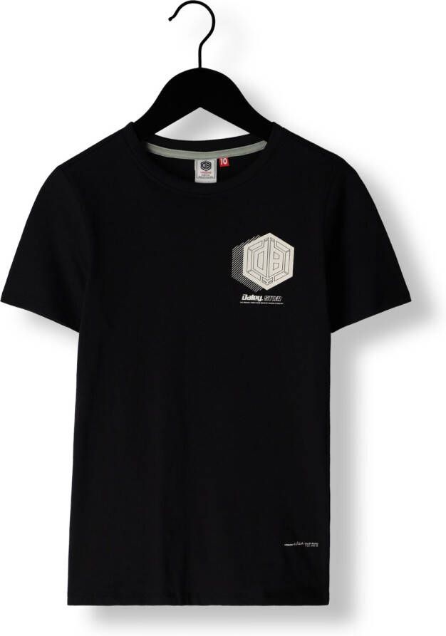 VINGINO T-shirt met logo zwart Jongens Katoen Ronde hals Logo 140