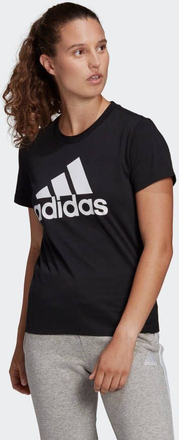 Adidas Zwarte T-shirts en Polos met Loungewear Black Dames