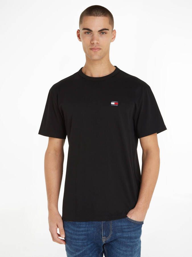 TOMMY JEANS Heren Polo's & T-shirts Tjm Classic Waffle Tee Zwart