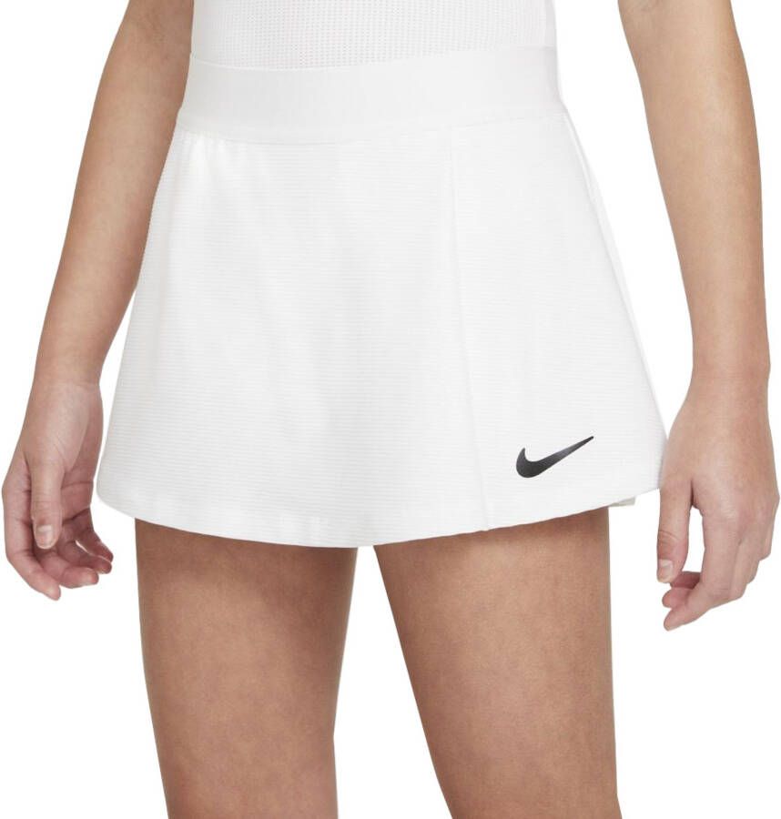 Nike Court Dri-FIT Victory Tennisrok voor meisjes Wit
