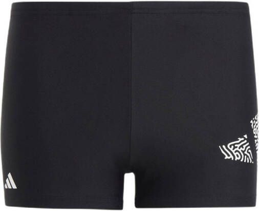 Adidas Perfor ce zwemboxer zwart Gerecycled polyamide Logo 110