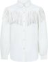AI&KO blouse Coline met franjes wit Meisjes Viscose Klassieke kraag Effen 152 - Thumbnail 2