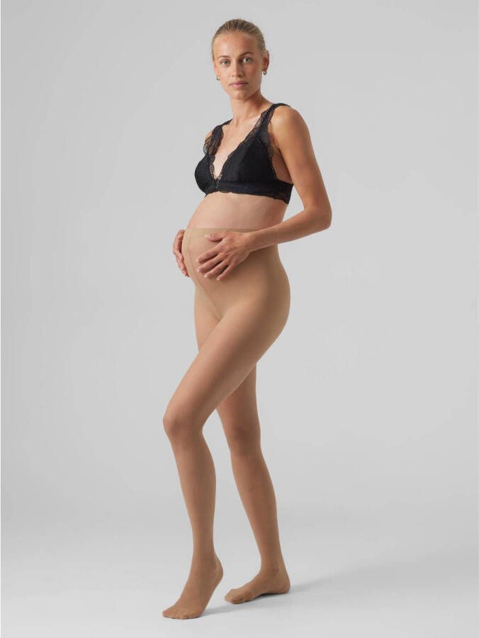 Mamalicious zwangerschapspanty set van 2 zwart beige Dames Gerecycled polyester L XL