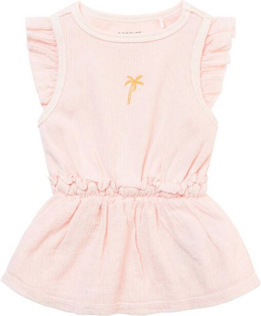 Noppies baby jurk Newnan met ruches roze Meisjes Stretchkatoen (duurzaam) Ronde hals 50