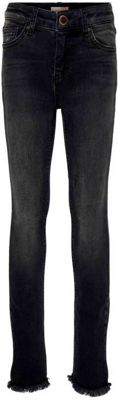 Only KIDS skinny jeans KONBLUSH black denim Zwart Meisjes Stretchdenim 152