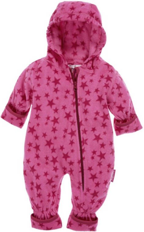Playshoes baby fleece pak Stars met sterren fuchsia roze Skipak Sterren 92