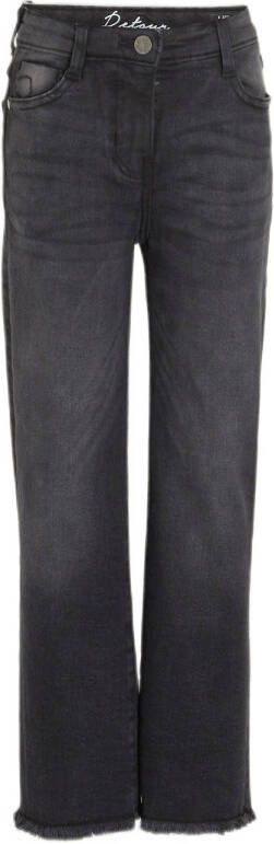 Retour Jeans high waist wide leg jeans Missour black denim Zwart Meisjes Stretchdenim 158