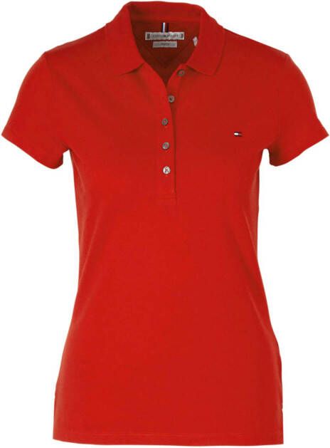 Tommy Hilfiger polo slim fit rood