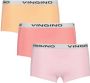 VINGINO shorts set van 3 roze koraalroze geel Slip Meisjes Stretchkatoen 146 152 - Thumbnail 2