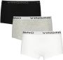 VINGINO shorts- set van 3 grijs melange zwart wit Slip Meisjes Stretchkatoen 110 116 - Thumbnail 2