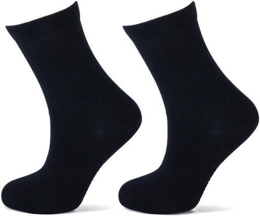 Yellow Moon sokken set van 2 zwart Katoen Effen 31-34