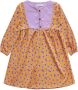 Your Wishes A-lijn jurk met all over print oranje Meisjes Polyester Ronde hals 122 128 - Thumbnail 2