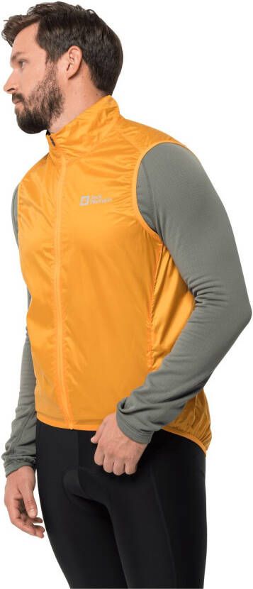 Jack Wolfskin Morobbia Wind Vest Men Outdoor-bodywarmer Heren XL bruin orange pop