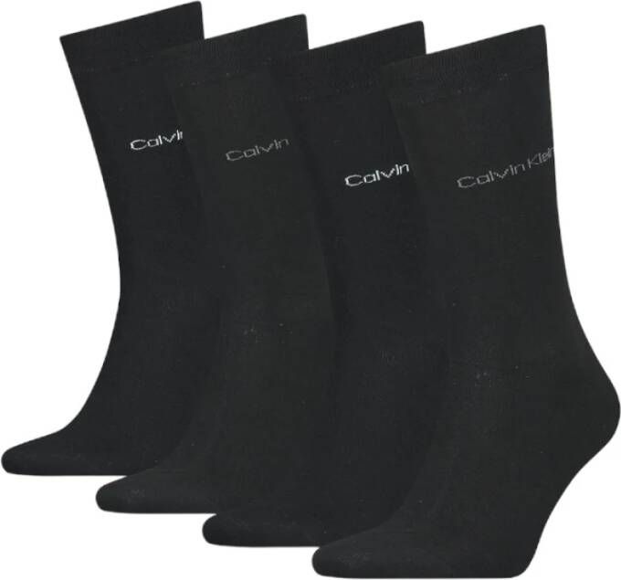 Calvin Klein Assortiment van 4 paar katoenen sokken cadeaubox Zwart Heren