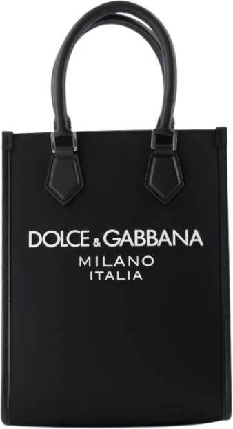 Dolce & Gabbana Zwarte Kleine Logo Schoudertas Black