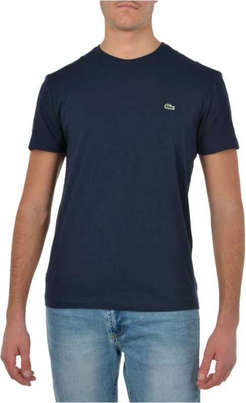 Lacoste Basic Th2038 T-Shirt voor Heren Blauw Heren
