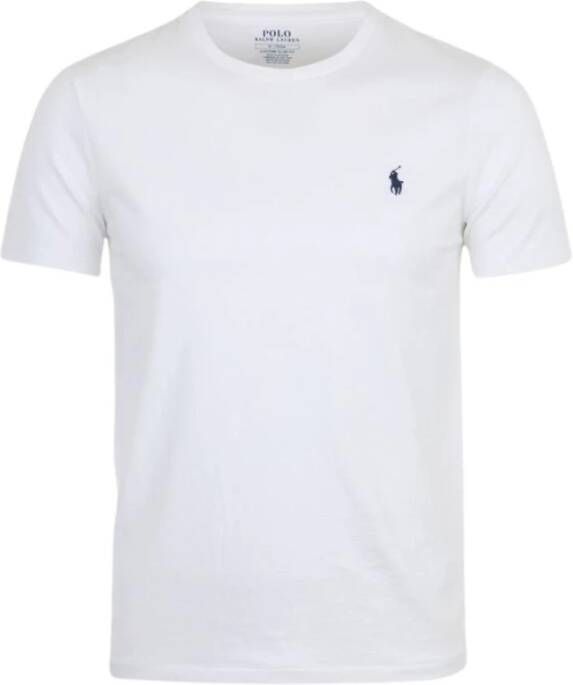 Ralph Lauren Witte Katoenen Jersey Basis T-shirt voor White