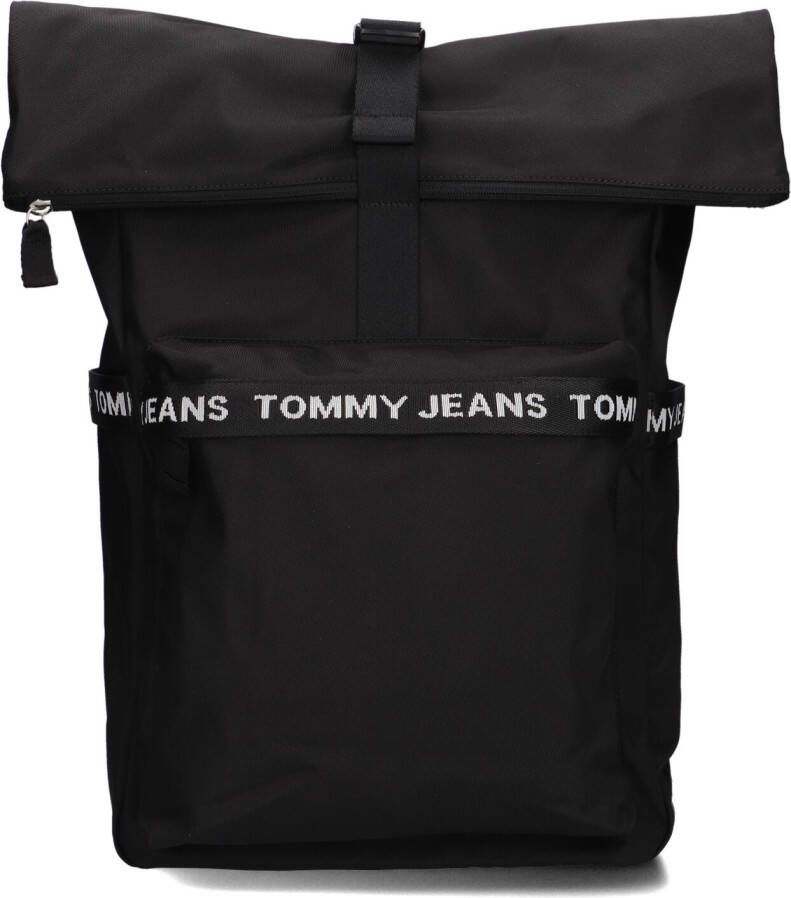 Tommy Jeans Zwarte Rugtas Tjm Essential Rolltop Backpack