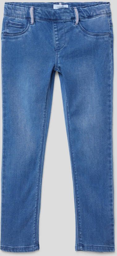 Name it MINI slim fit jegging NMFSALLI medium blue denim Jeans Blauw Meisjes Lyocell 104