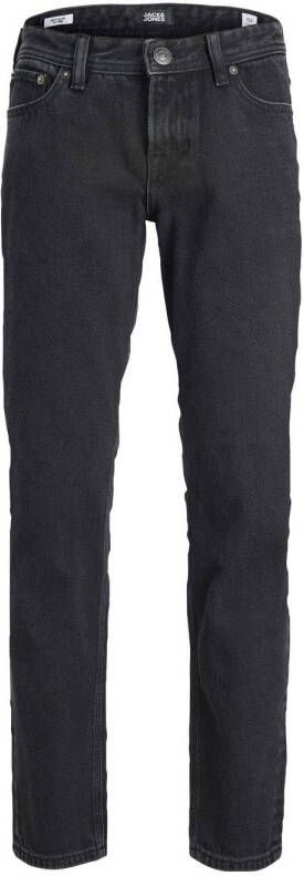 Jack & jones JUNIOR regular fit jeans JJICLARK JJORIGINAL black denim Zwart 152