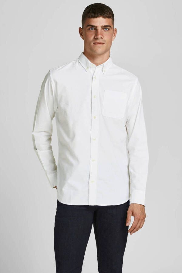 Jack & Jones Premium Slim fit vrijetijdsoverhemd met borstzak model 'BROOK OXFORD'