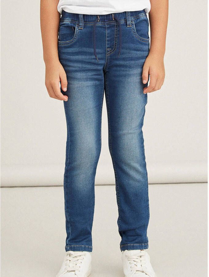 Name it KIDS regular fit jeans NKMRYAN JOGGER dark blue denim Blauw Jongens Jog denim 110